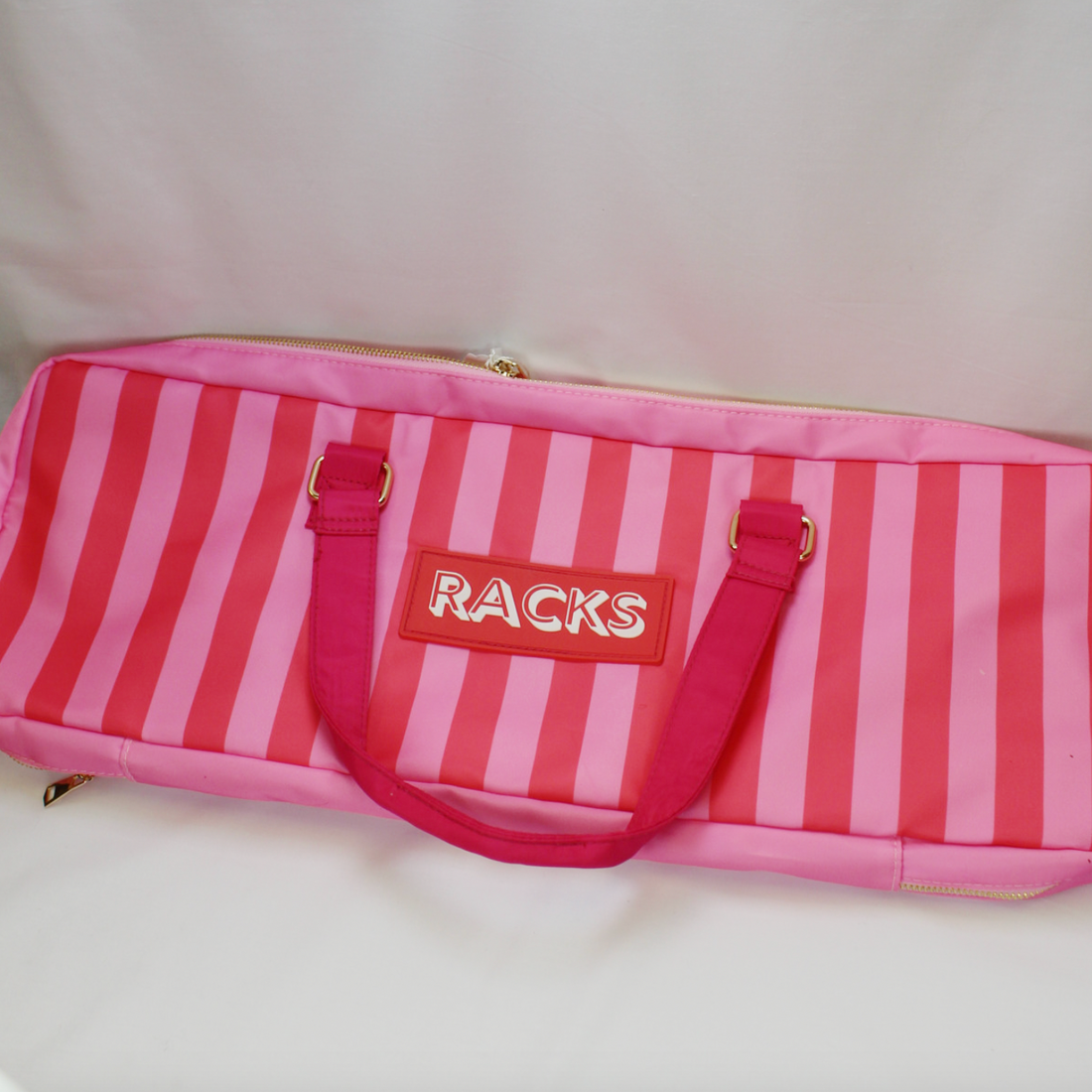 Stripes Pink &amp; Red Rack Bag
