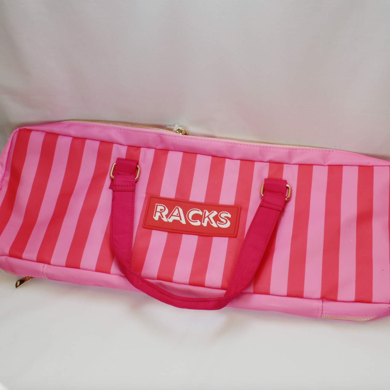 Stripes Pink &amp; Red Rack Bag