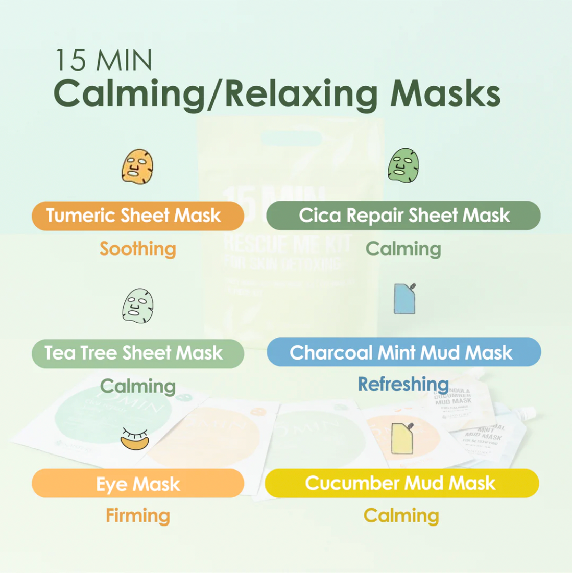 15 Minute Rescue Me Kit For Skin Calming