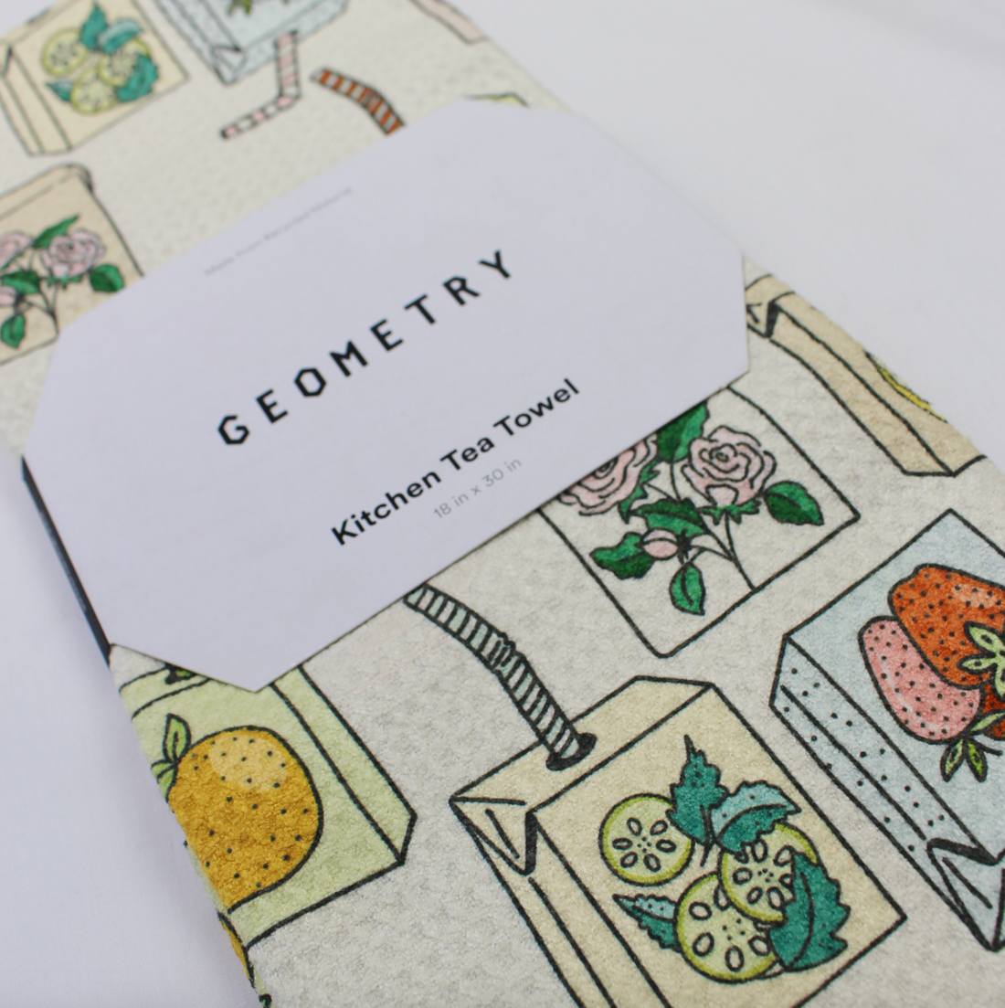 Geometry Juicebox Retro Tea Towel