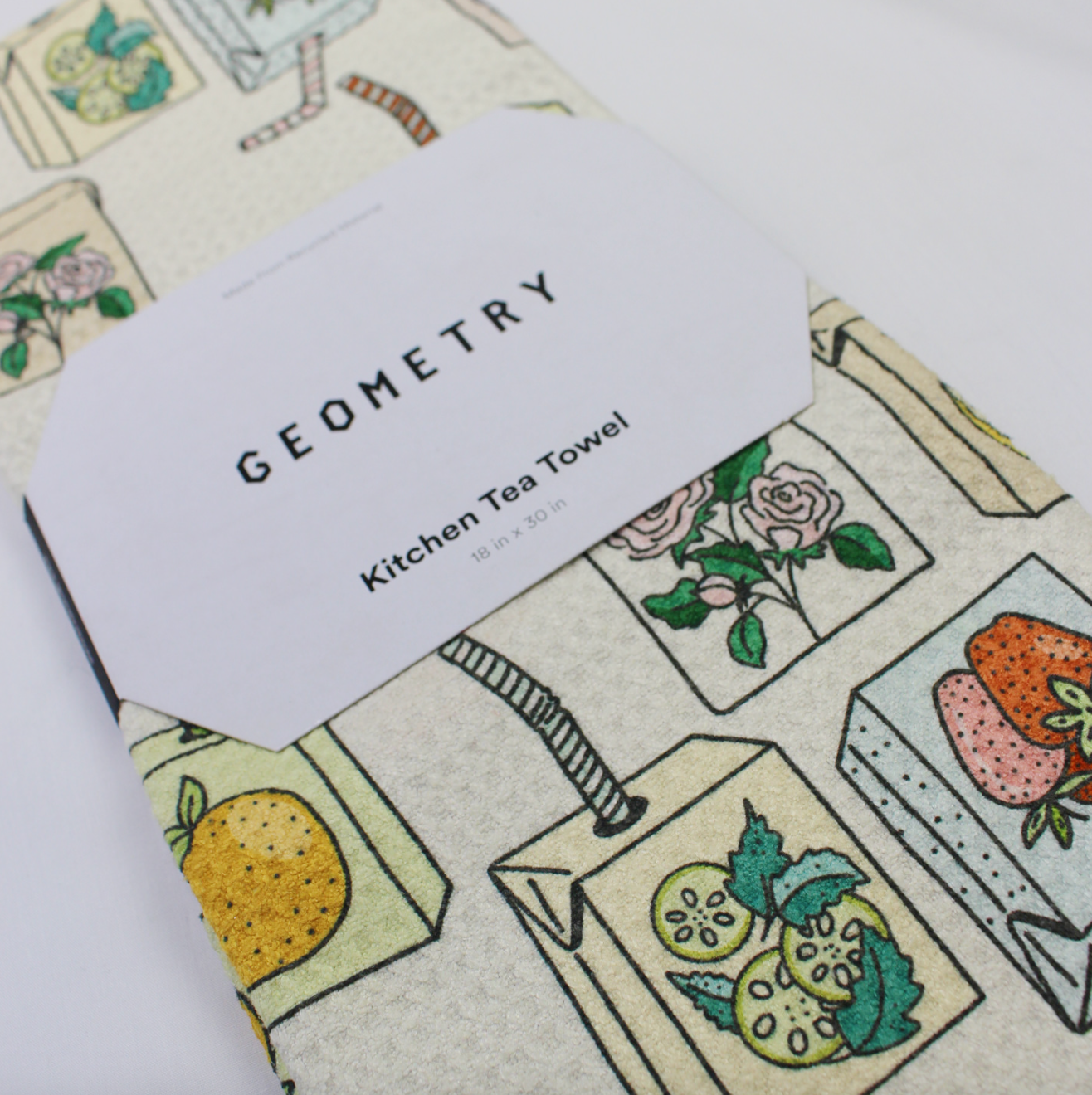 Geometry Juicebox Retro Tea Towel