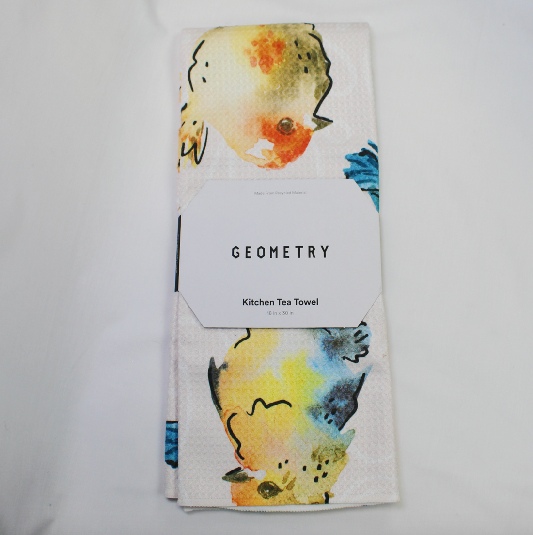 Geometry Tweet Tweet Tea Towel