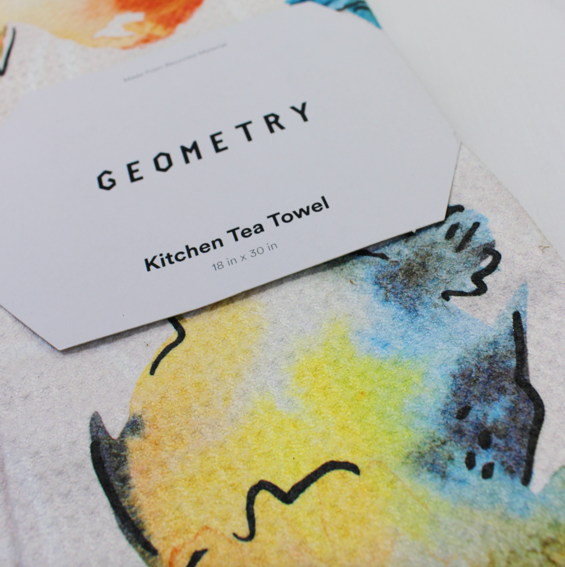 Geometry Tweet Tweet Tea Towel