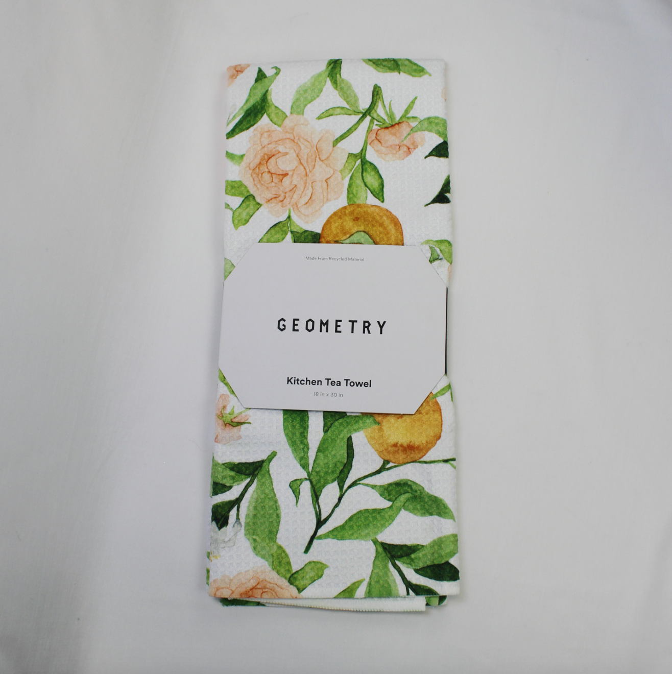 Geometry A Peony For Your Thoughts Tea Towel