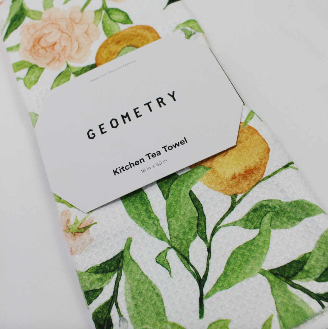 Geometry A Peony For Your Thoughts Tea Towel
