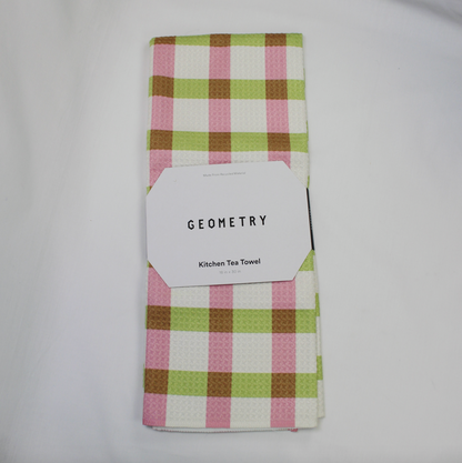 Geometry Patricia Plaid Tea Towel