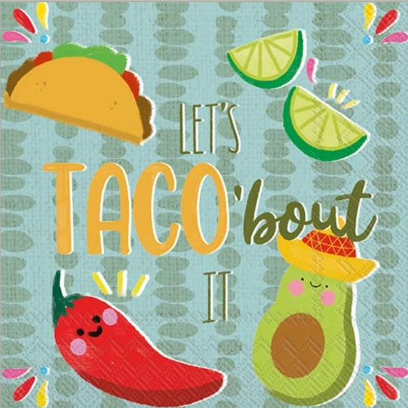 Taco Bout It Cocktail Napkin