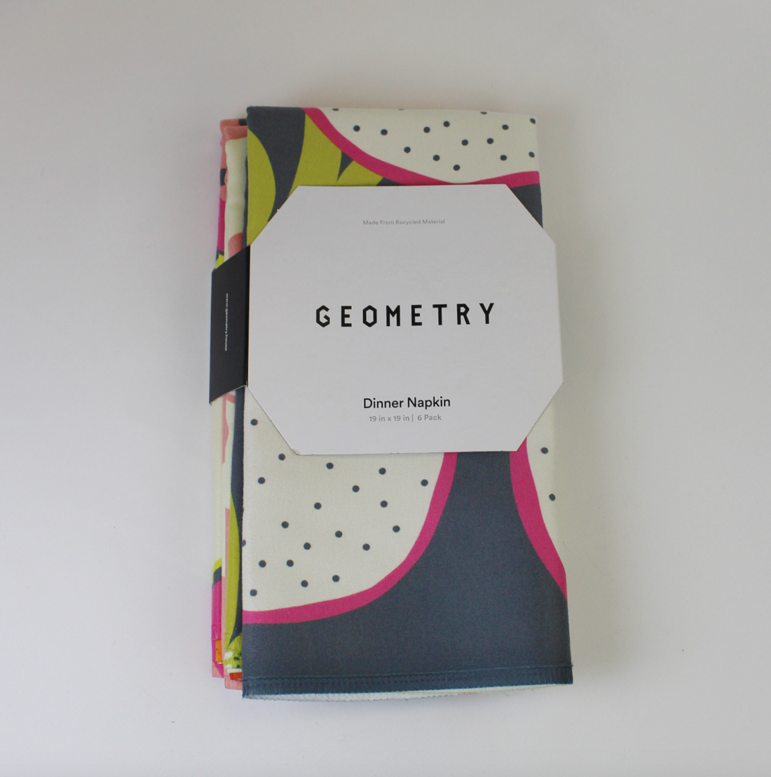 Tropical Fruit Geometry Dinner Napkin Set