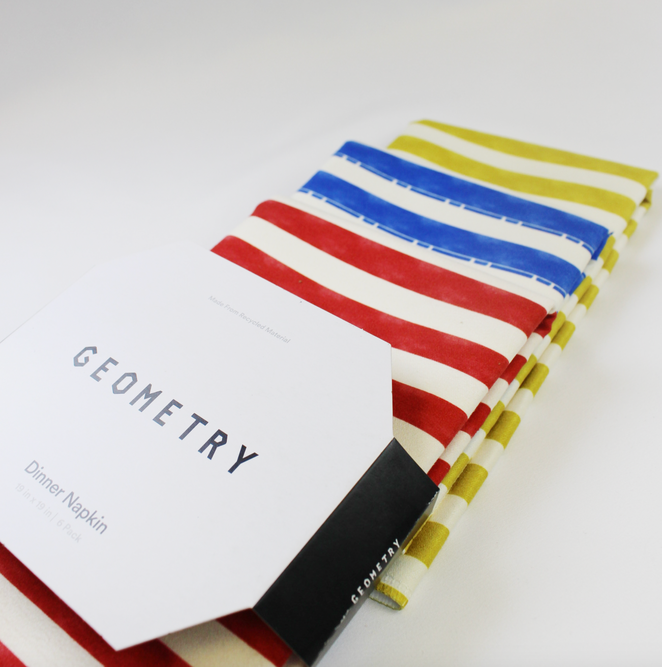 Geometry Bauhaus Stripe Dinner Napkin Set