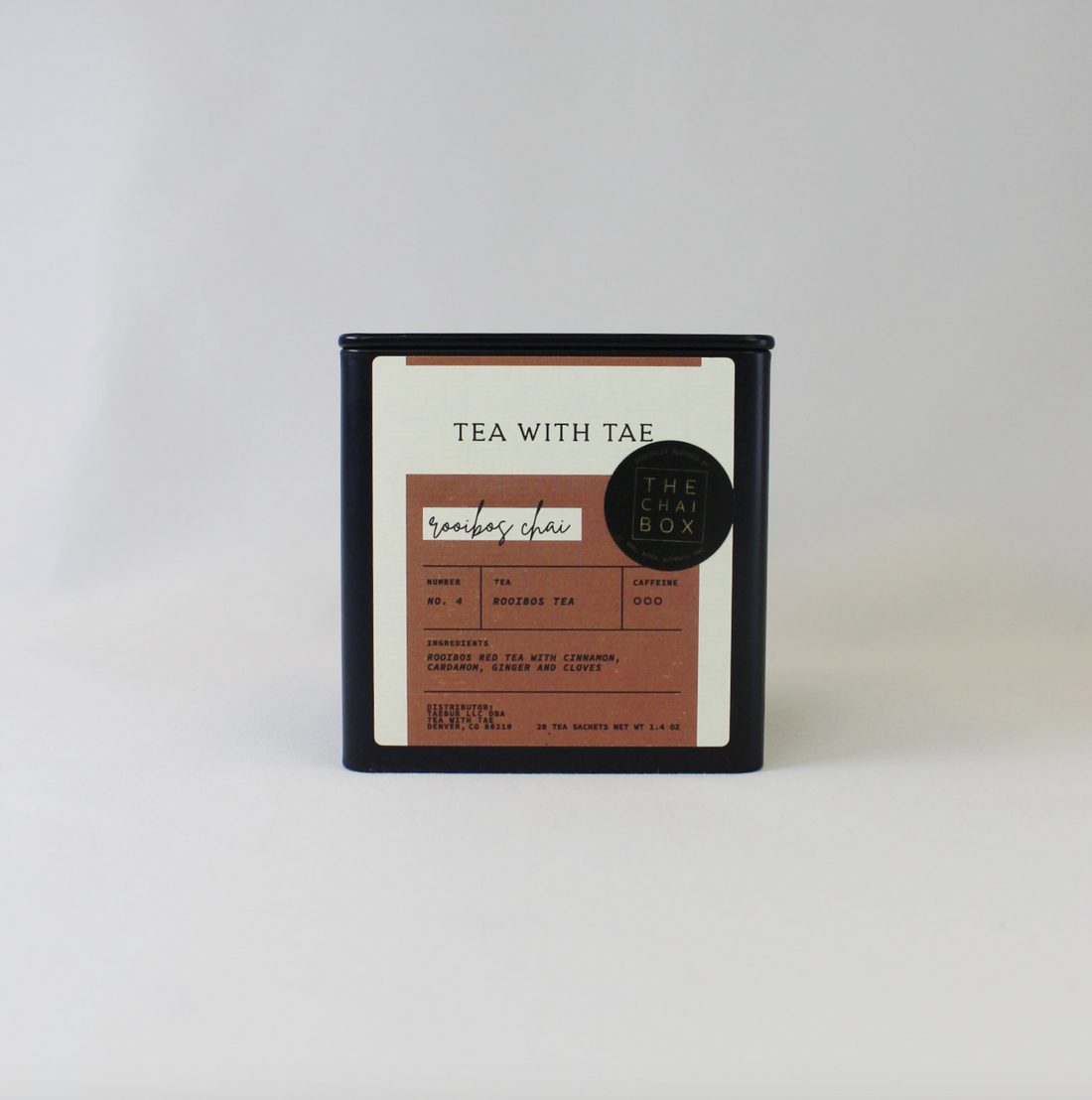 Rooibos Chai Herbal Tea Gift Tin