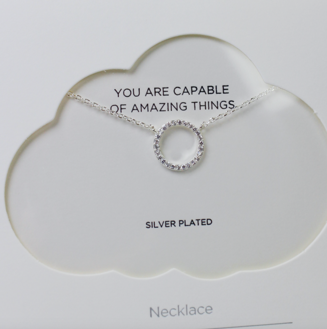 Silver Circle Necklace