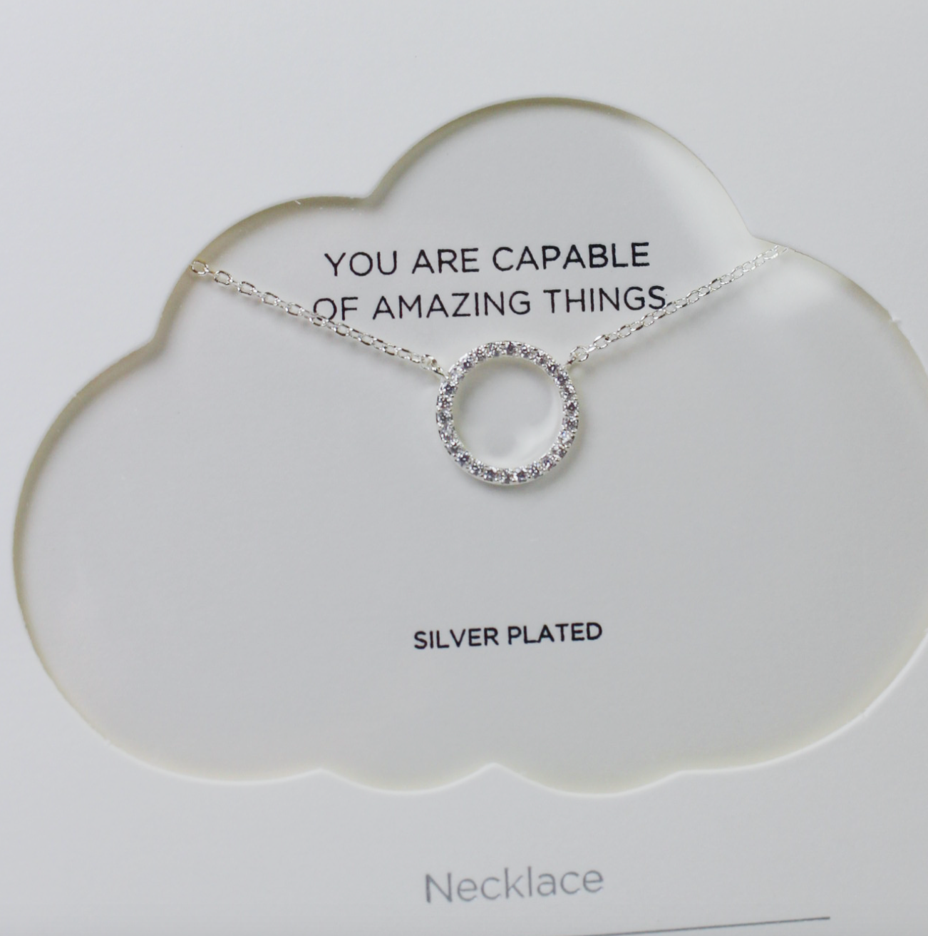 Silver Circle Necklace