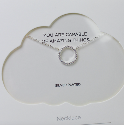 Silver Circle Necklace