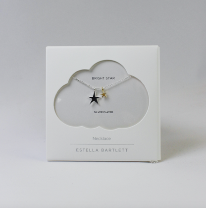 Silver and Gold Star Necklace