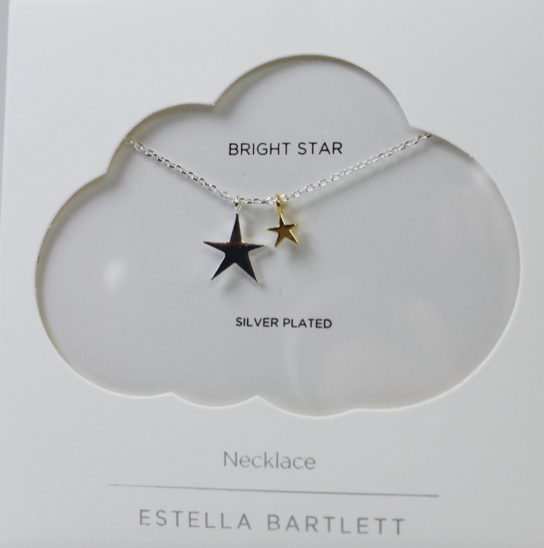 Silver and Gold Star Necklace