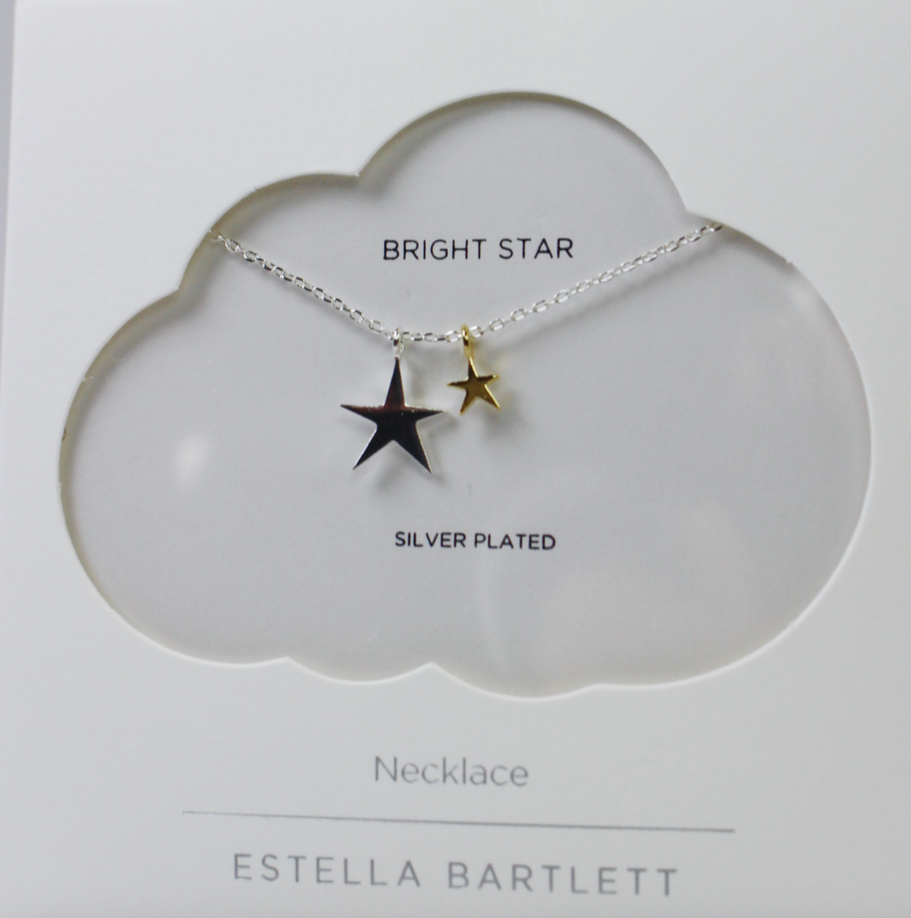Silver and Gold Star Necklace