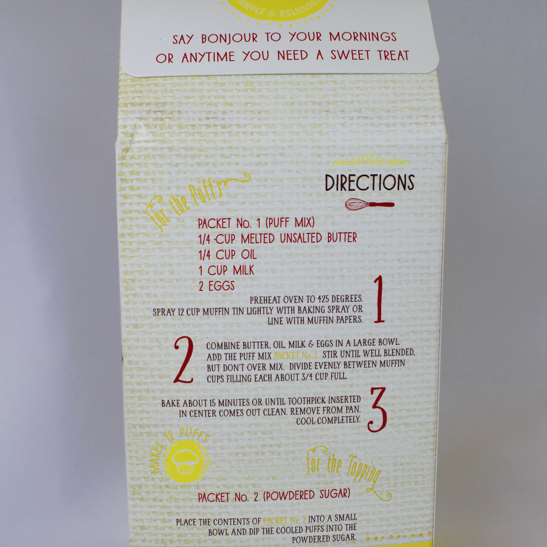 Maple Oat French Breakfast Puff Kit