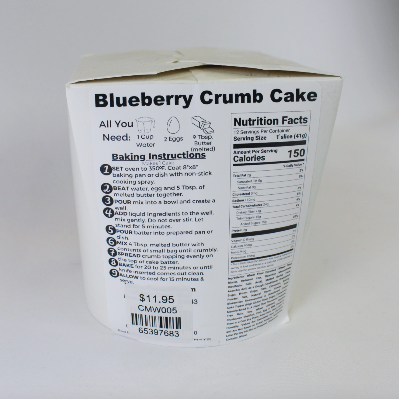 Mill Blueberry Crumb Cake Mix
