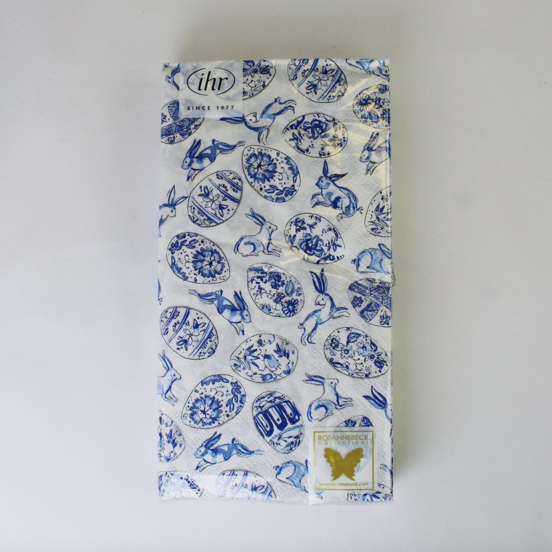 Blue And White Eggs Buffet Napkins