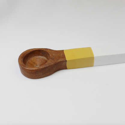Wooden Color Block Teaspoons