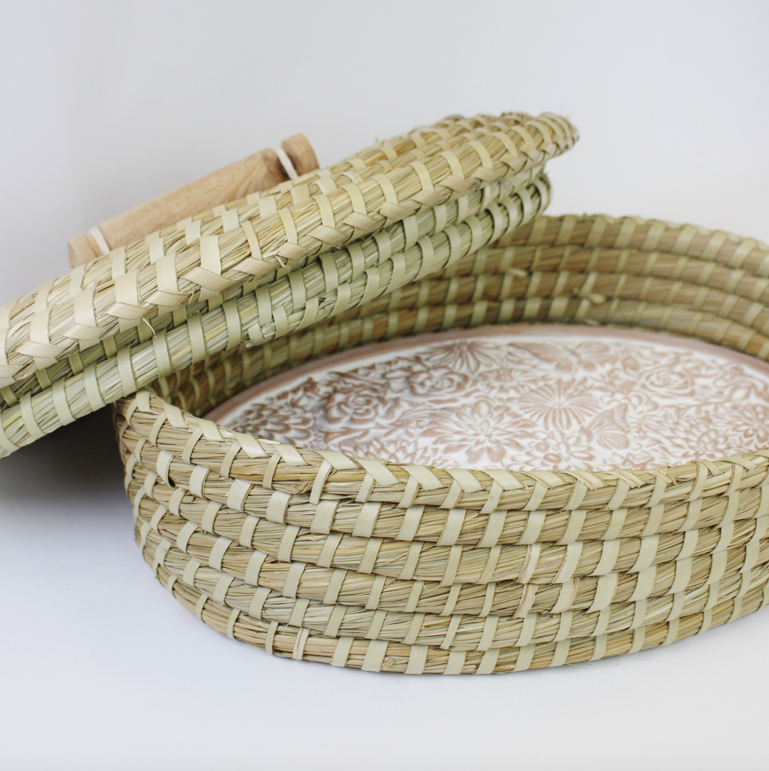 Butterfly Garden Breadwarmer with Lid