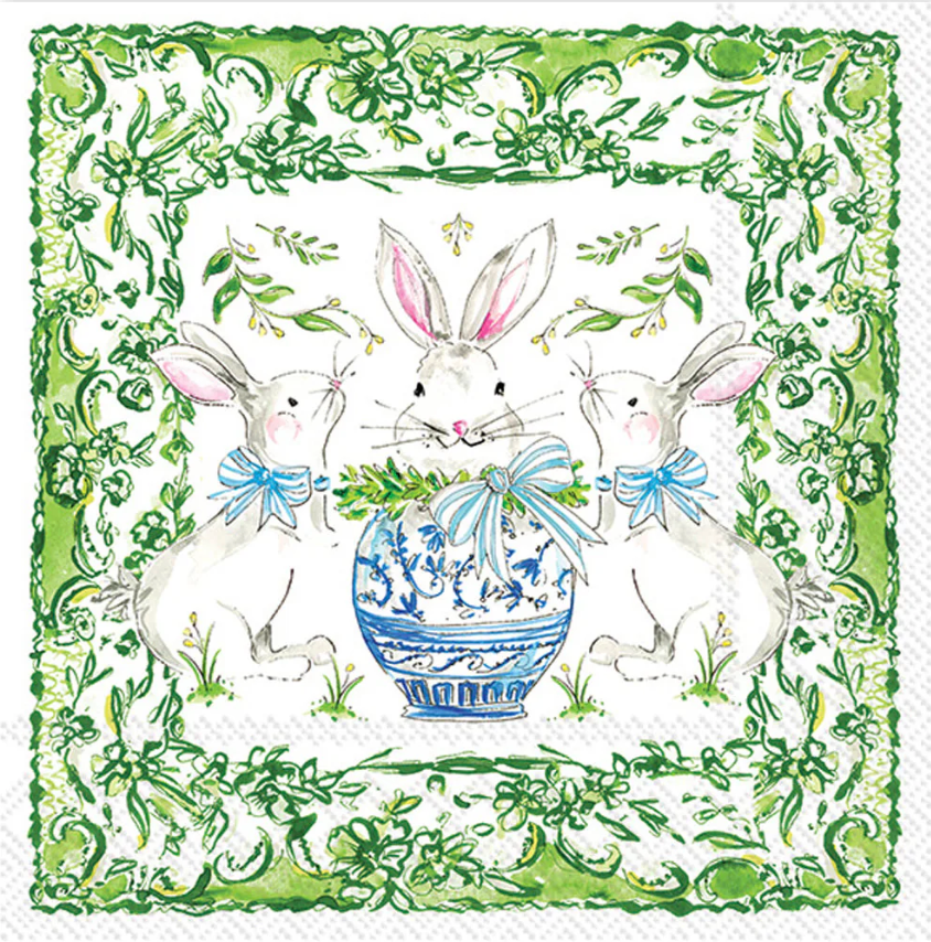 Easter Bunnies Cocktail Napkin