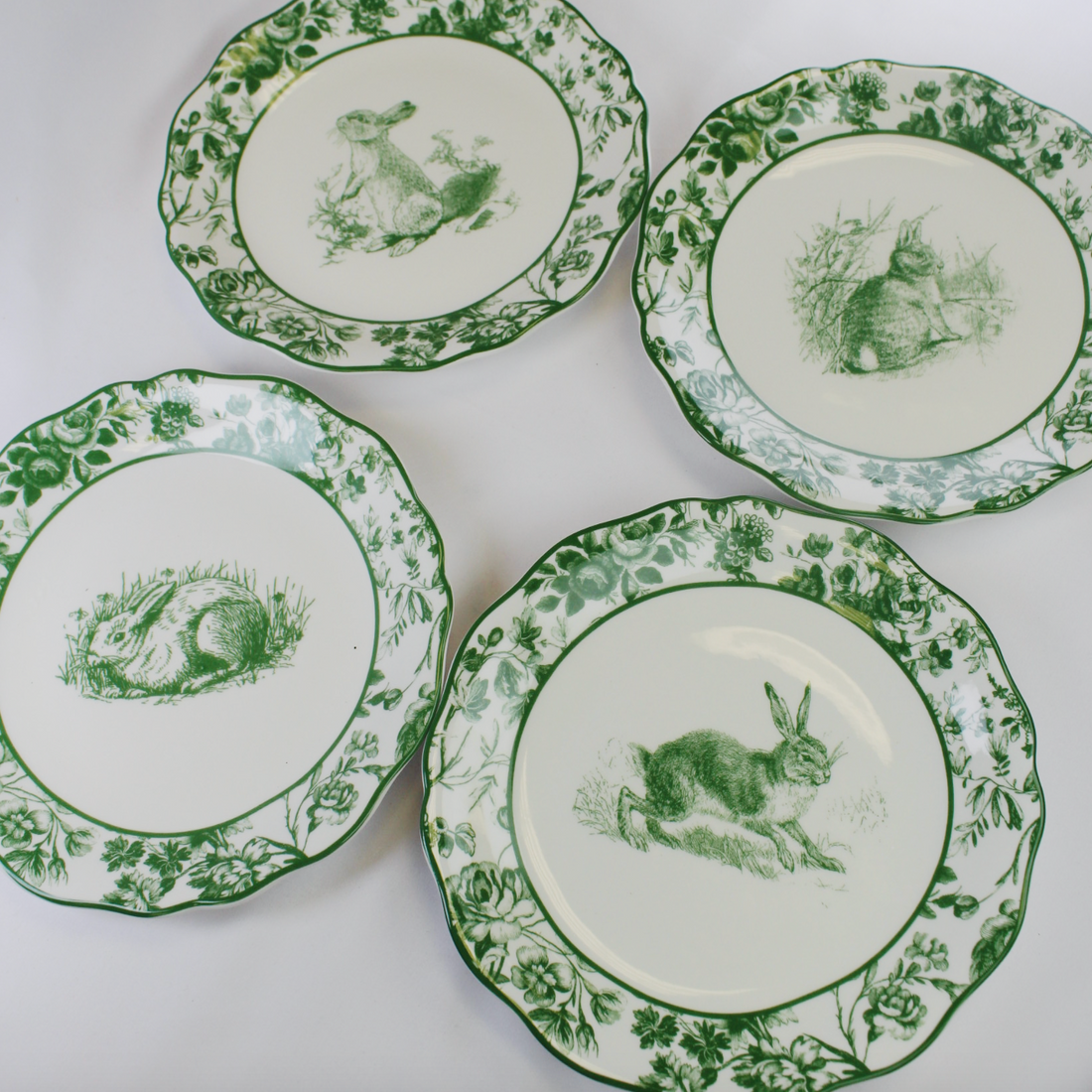 Le Jardin Green Rabbit Salad Plate