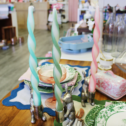 Assorted Stripe Twist Candles