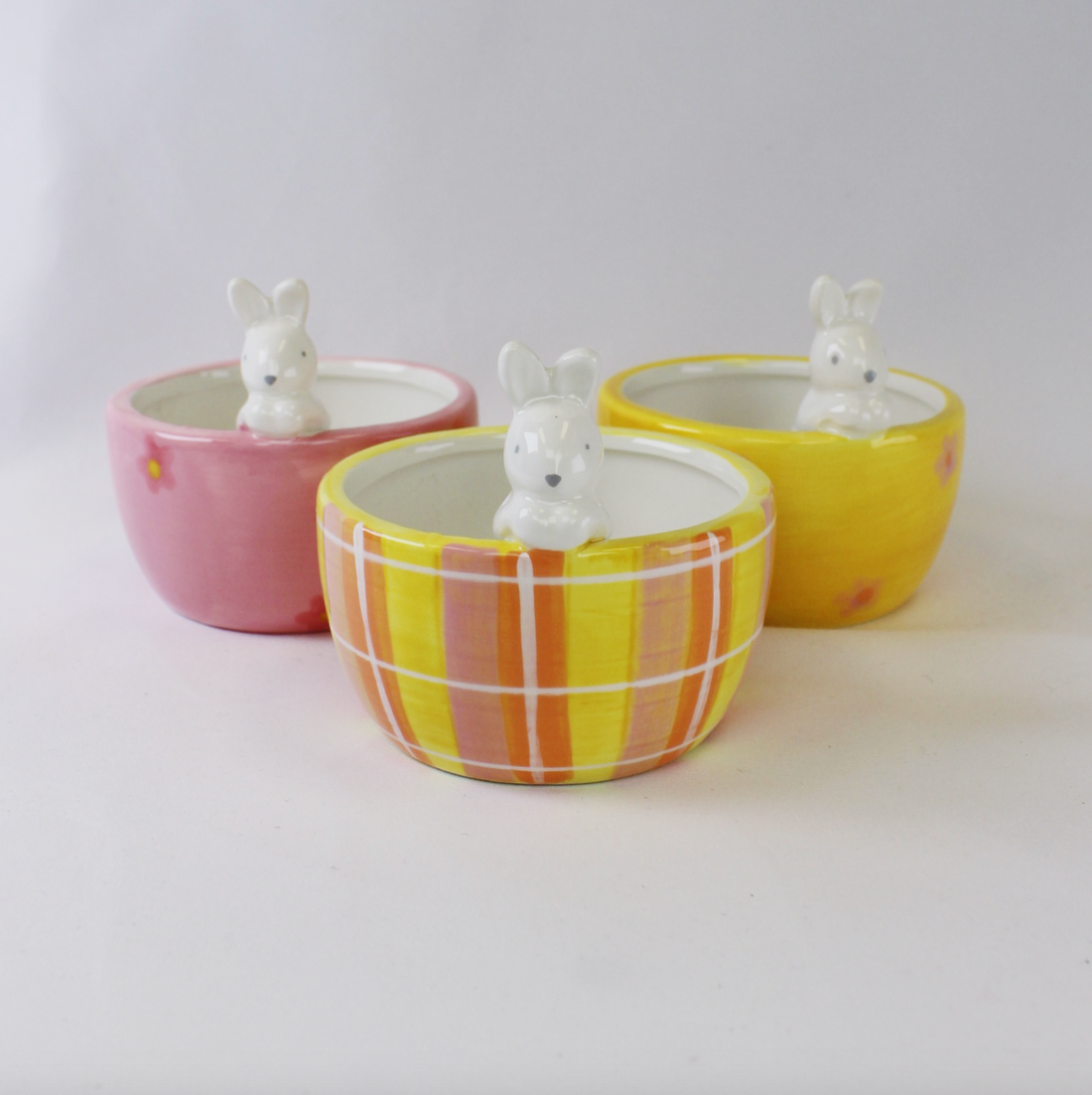 Colorful Bunny Snack Bowls