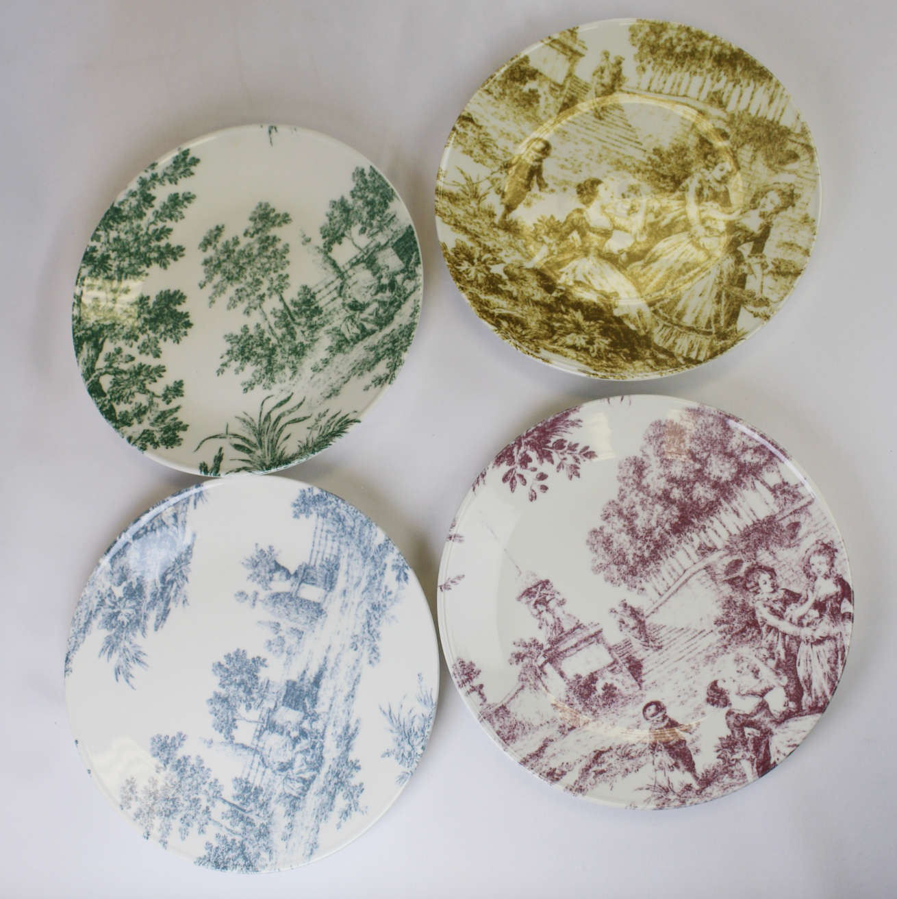 Stoneware Toile Plate