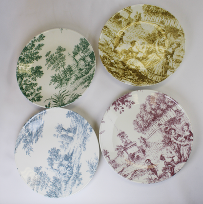Stoneware Toile Plate