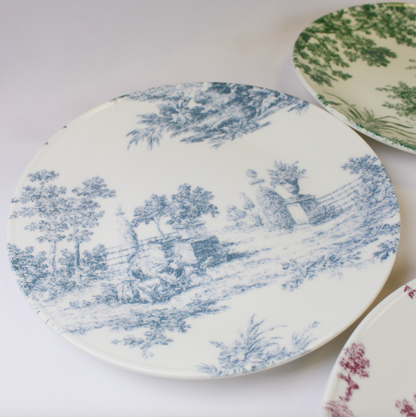 Stoneware Toile Plate