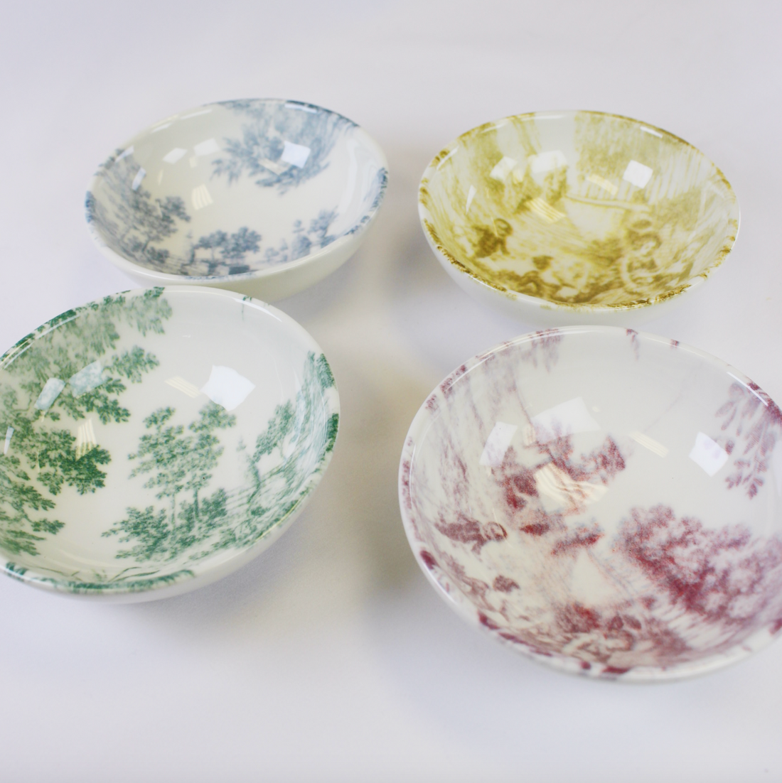 Stoneware Toile Bowl