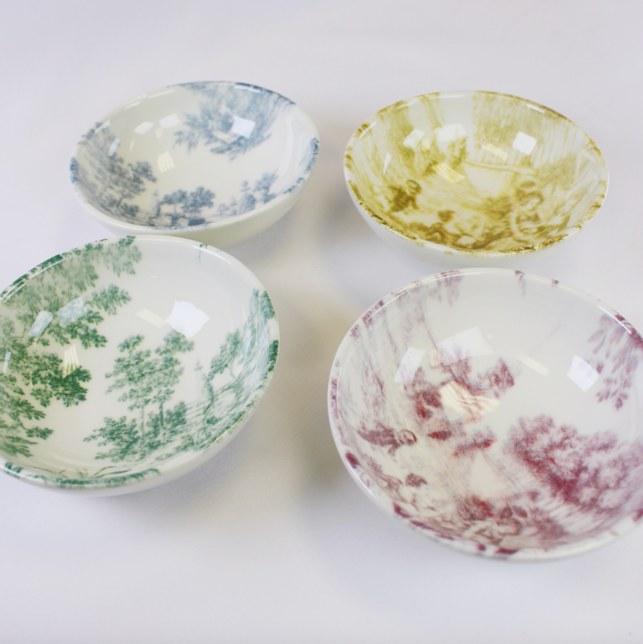 Stoneware Toile Bowl