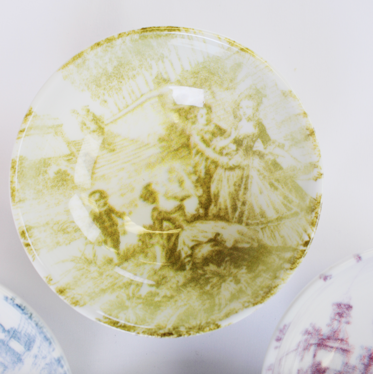Stoneware Toile Bowl