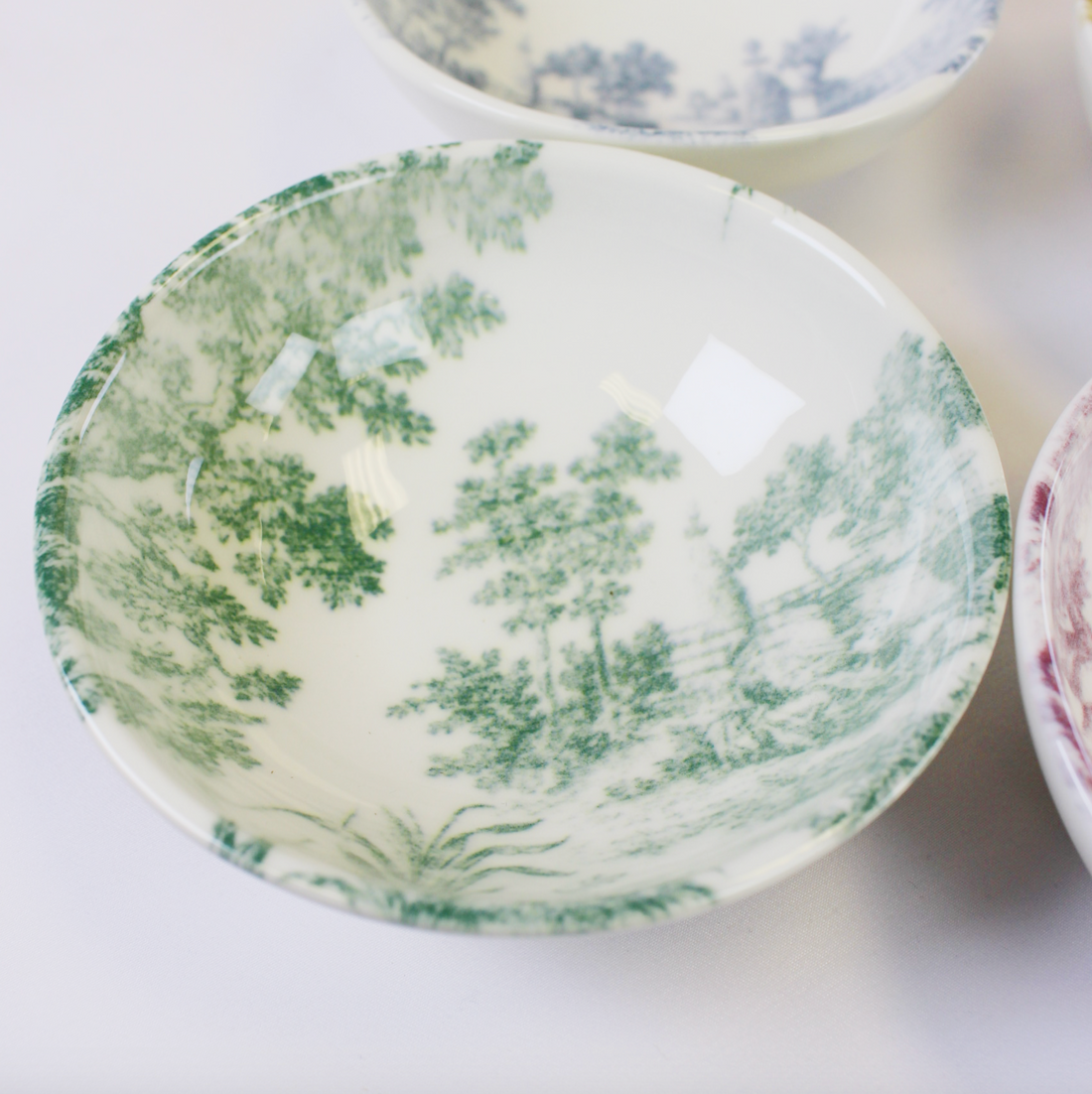 Stoneware Toile Bowl