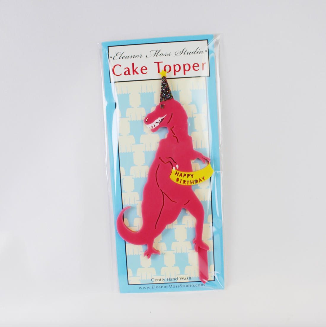Pink T-Rex Cake Topper