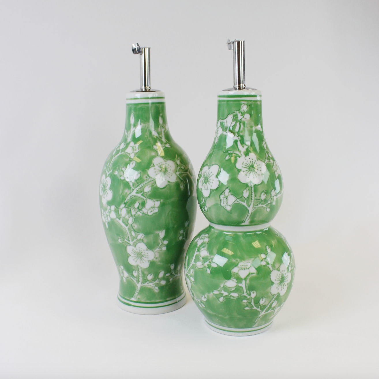 Jade Chinoiserie Oil Cruet
