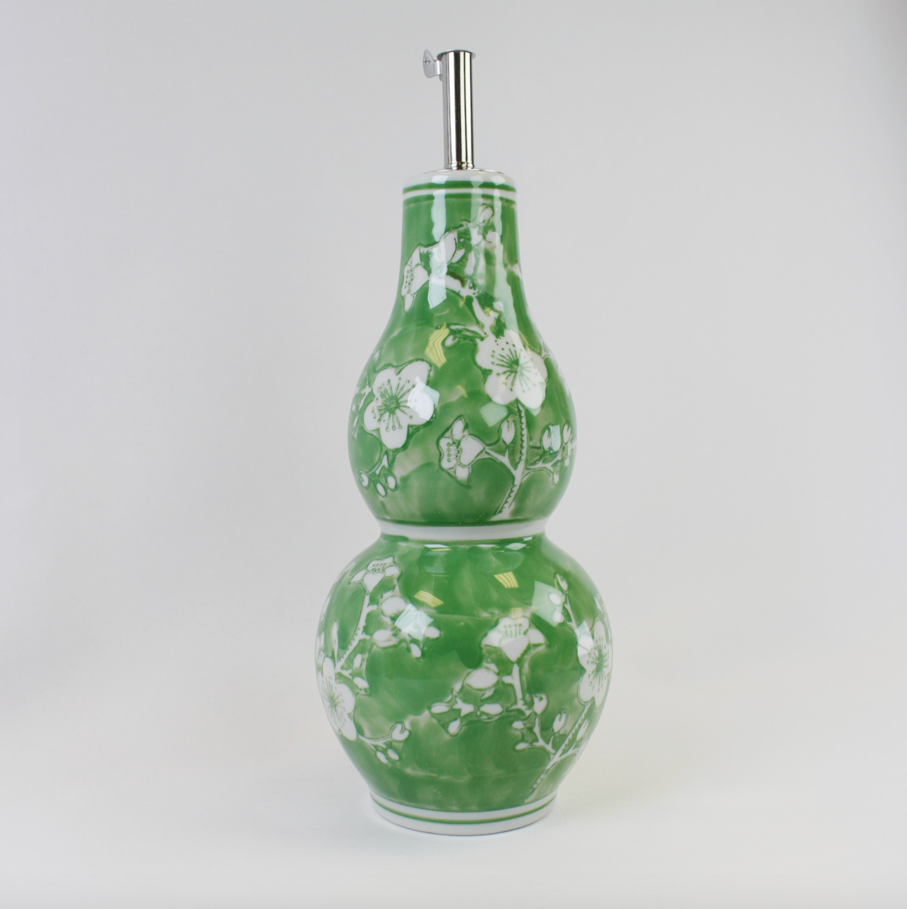Jade Chinoiserie Oil Cruet