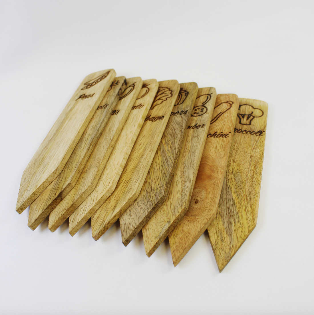 Wooden Vegetable Garden Markers