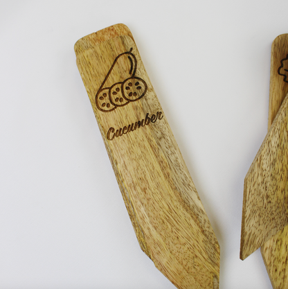 Wooden Vegetable Garden Markers
