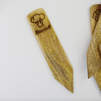 Wooden Vegetable Garden Markers
