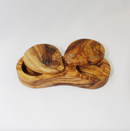 Olive Wood Salt and Pepper Container