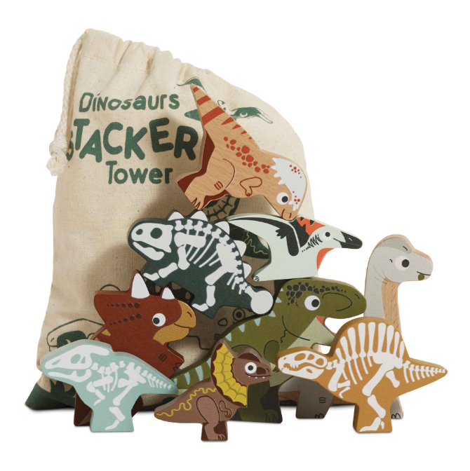 Jurassic Stacking Dinosaurs &amp; Bag