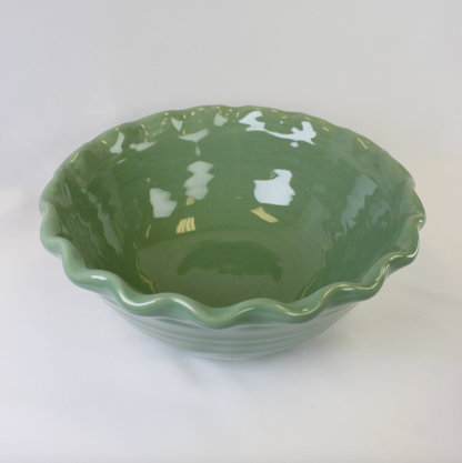 Scalloped Edge Serving Bowl