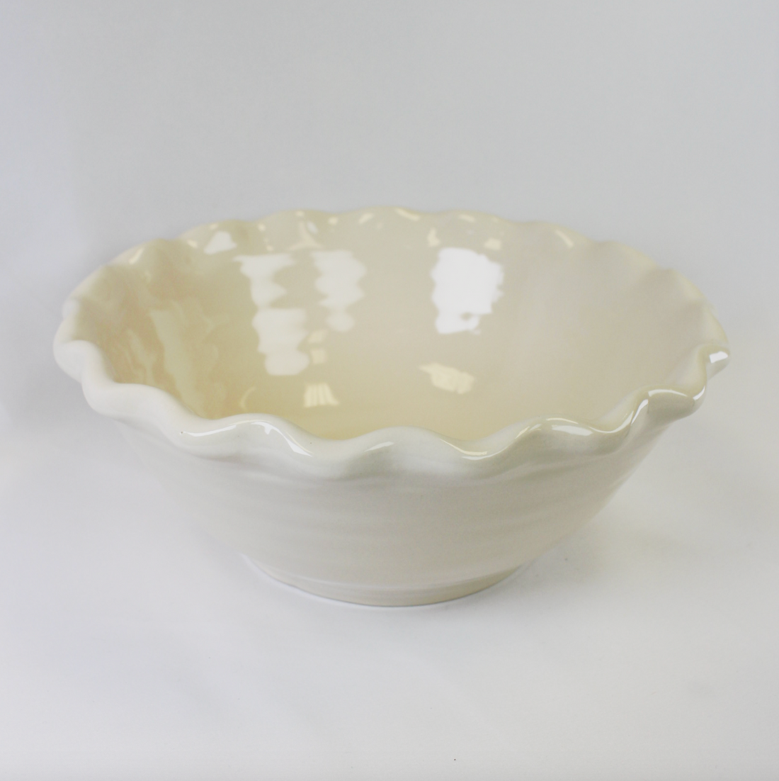 Scalloped Edge Serving Bowl