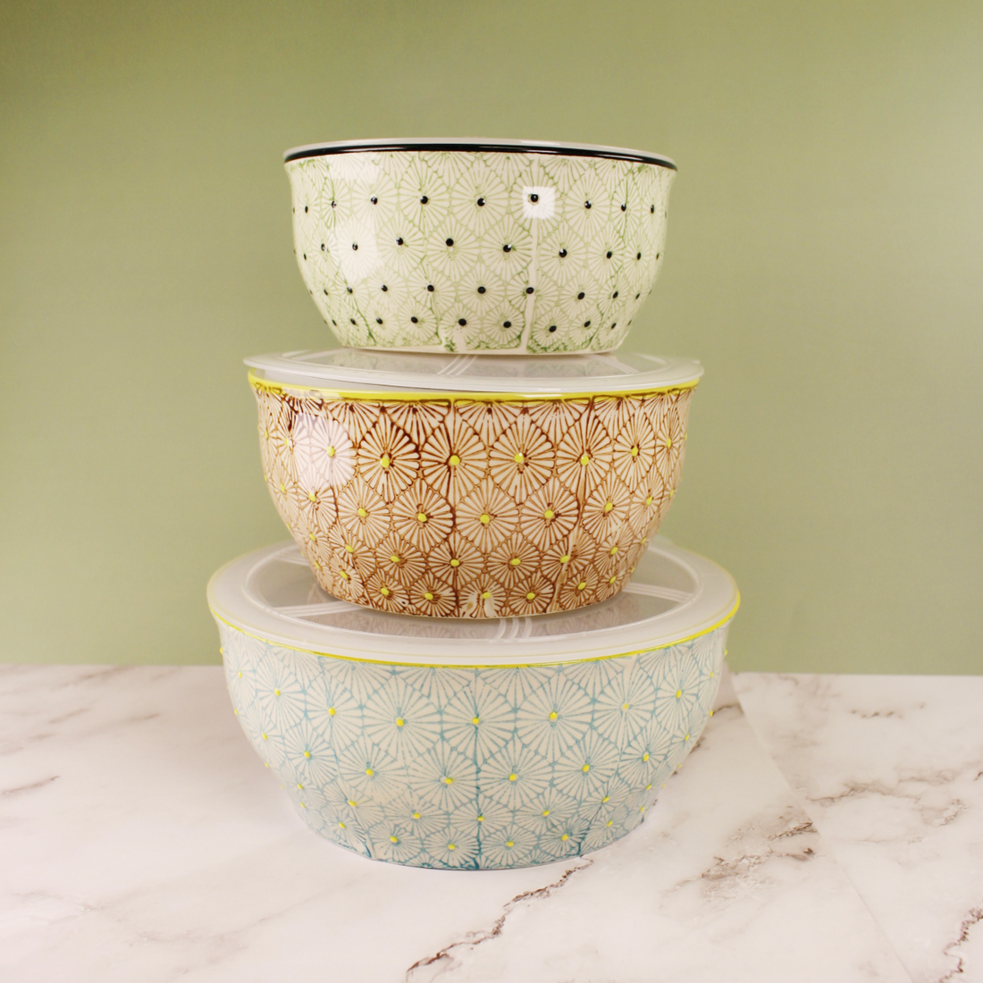 Medium Art Deco Bowl With Lid