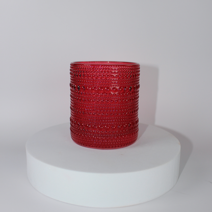 Beaded Old Fashion Drinking Glasses