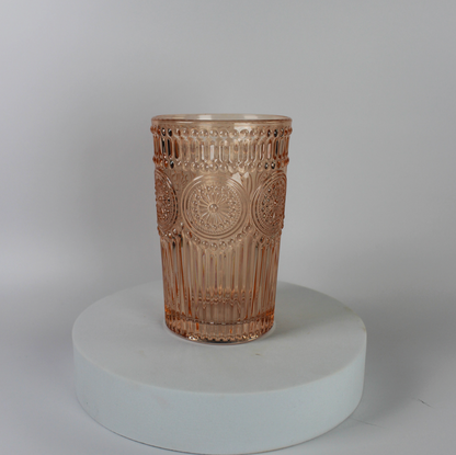 Vintage Textured Drinking Glasses