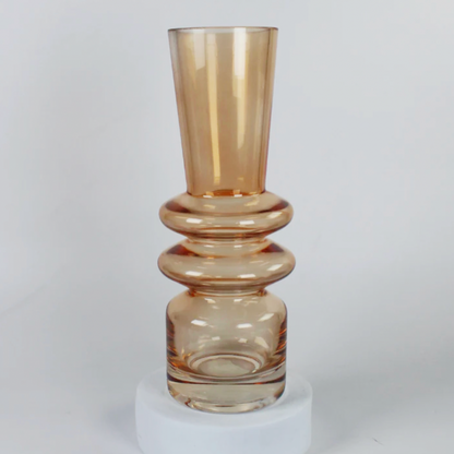 Amber Glass Vase